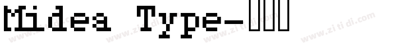 Midea Type字体转换